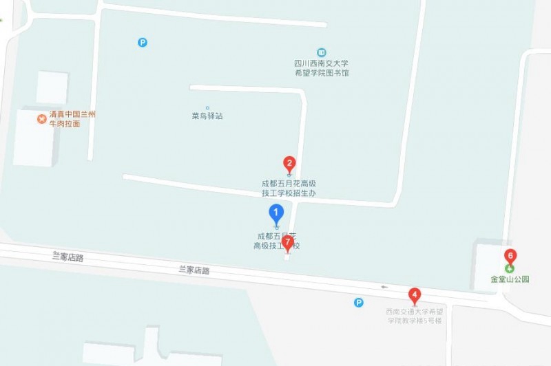  成都五月花高級(jí)航空技工學(xué)校位置在哪兒