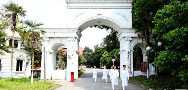 樂山市醫(yī)藥科技學(xué)校校園大門