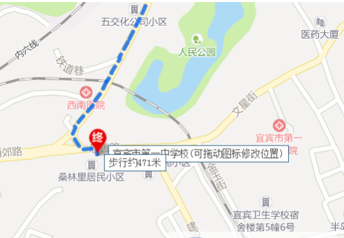 四川宜賓第一中學(xué)地址在哪里